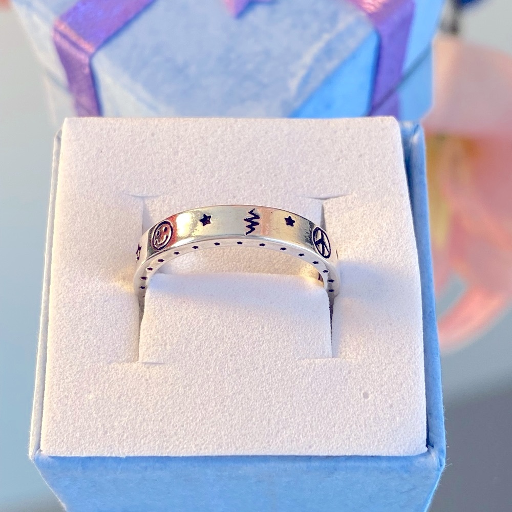 Sterling Silver 925 Celestial Hippie Ring.  Size 6, New in Box. - Picture 4 of 16